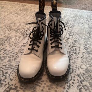 Dr. Martens Black and White Combat Boots